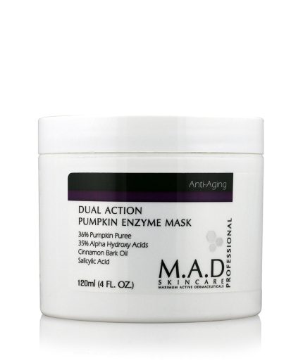Омолаживающая маска с энзимами тыквы/Dual Action Pumpkin Enzyme Mask MAD, 120 мл