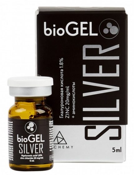 Гель косметический для ухода за кожей лица и тела BioGel Silver, 5 мл