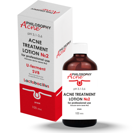 Лосьон анти-акне №2/Acne-treatment Lotion №2 ACNE PHILOSOPHY, 100 мл