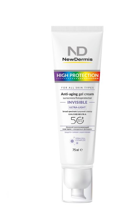 Дневной омолаживающий крем/High Protection INVISIBLE Anti-aging Cream Forte SPF50+ NEWDERMIS, 75 мл