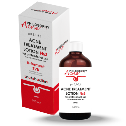 Лосьон анти-акне №3/Acne-treatment Lotion №3 ACNE PHILOSOPHY, 100 мл