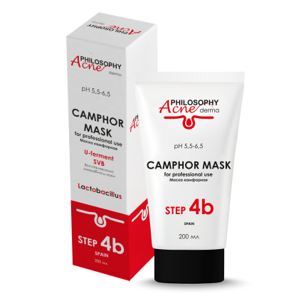 Маска камфорная/CAMPHOR mask ACNE PHILOSOPHY, 200 мл