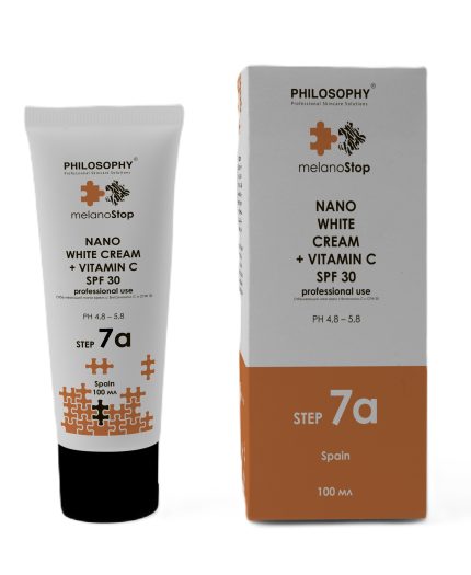 Отбеливающий нано крем с Витамином С и SPF30/Step 7a MELANOSTOP PHILOSOPHY, 100 мл