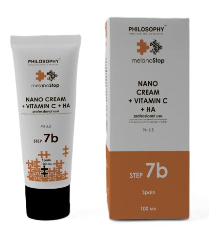 Осветляющий и увлажняющий нано крем с Витамином С/Step 7b MELANOSTOP PHILOSOPHY, 100 мл