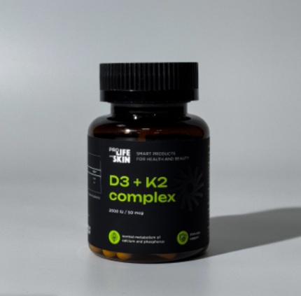 Бад D3 + K2 Complex PROLIFE&SKIN, 60 капсул