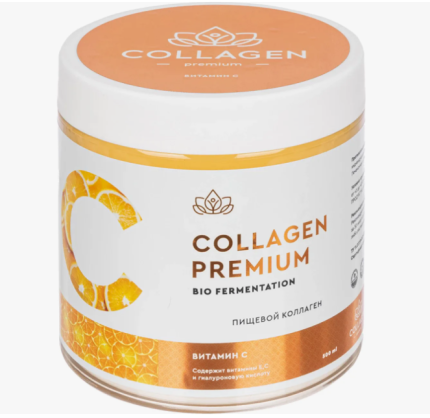 Коллаген пищевой COLLAGEN premium витамин С, банка 0,5 л