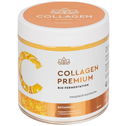 Коллаген пищевой COLLAGEN premium витамин С, банка 0,5 л