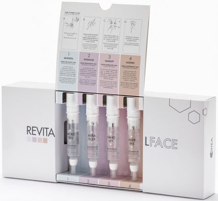 4-ступенчатая интеллектуальная система безинъекционной мезотерапии/RevitalFace RHEA, 4 амп*15 мл