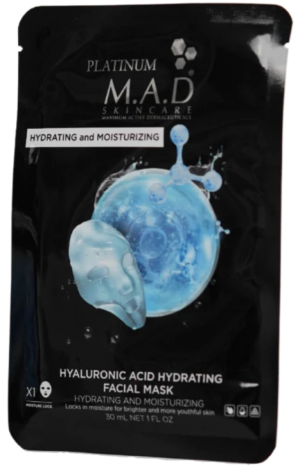 Восстанавливающая маска/Platinum Hyaluronic Hydrating Mask MAD, 1*30 мл